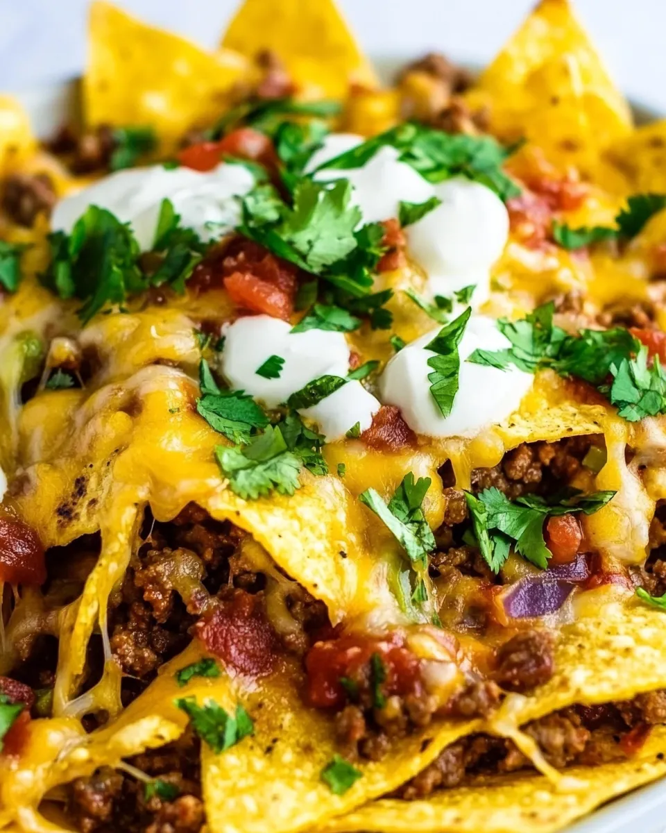Easy Instant Pot Cheesy Beef Nachos photo