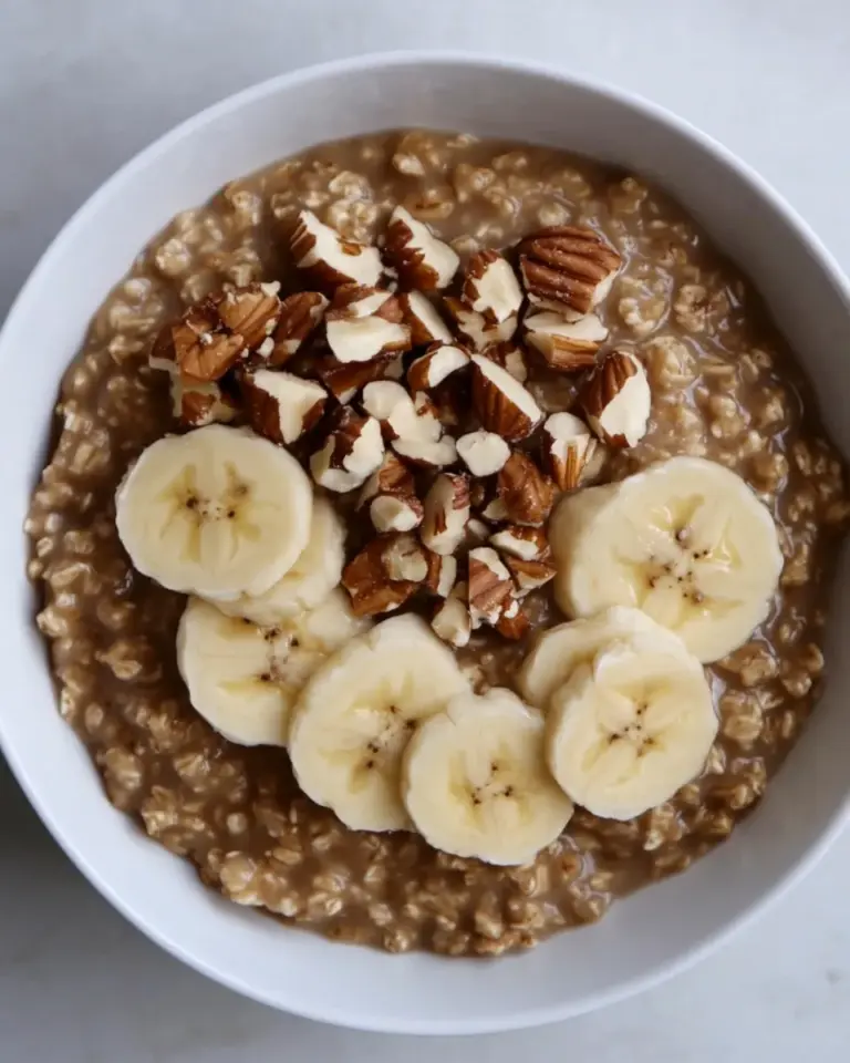 Homemade Instant Pot Omega-3 Banana Walnut Steel Cut Oats photo