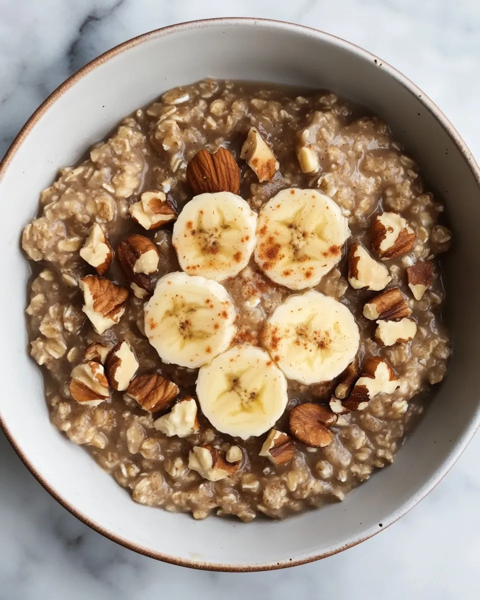 Delicious Instant Pot Omega-3 Banana Walnut Steel Cut Oats image