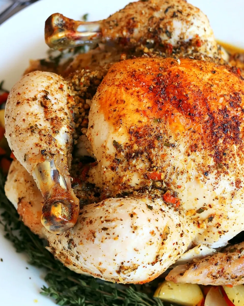 Delicious Instant Pot Roasted Whole Chicken Recipe image