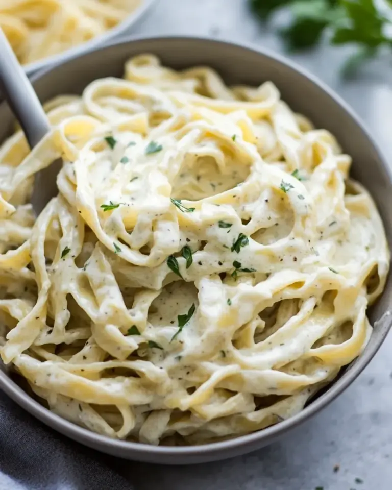 Homemade Instant Pot Skinny Fettuccine Alfredo photo
