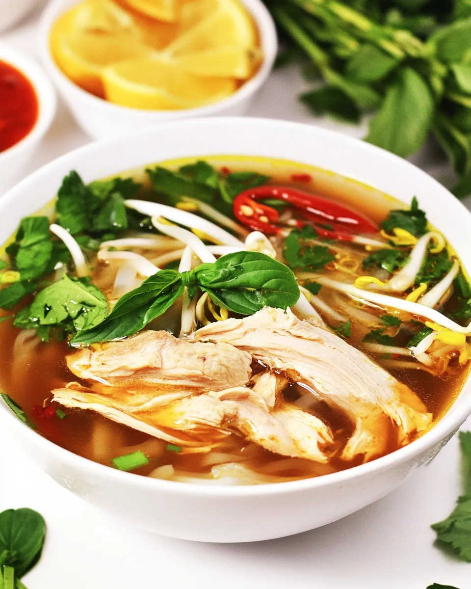 Delicious Instant Pot Vietnamese Chicken Pho shot