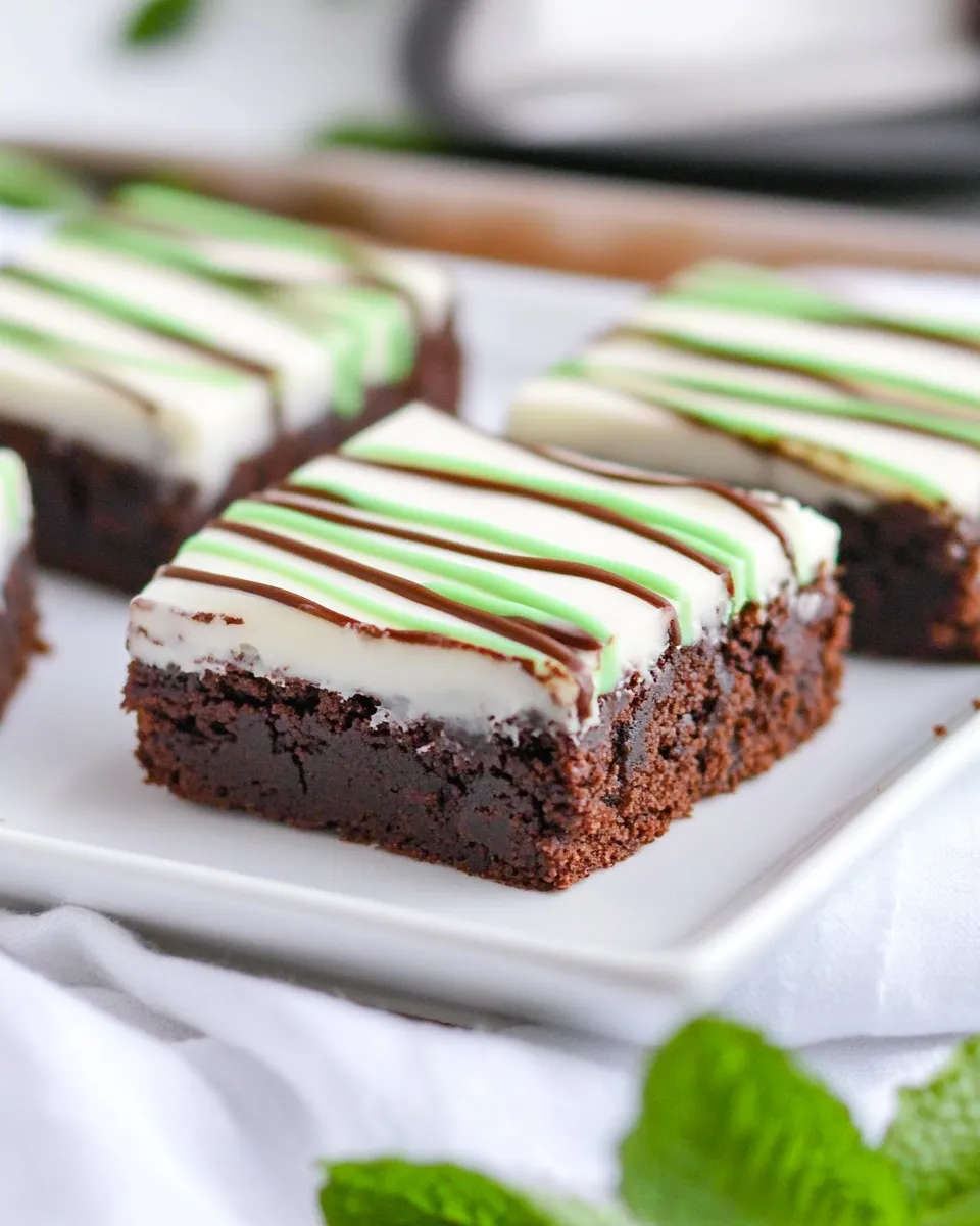 Classic Irish Mint Brownies image