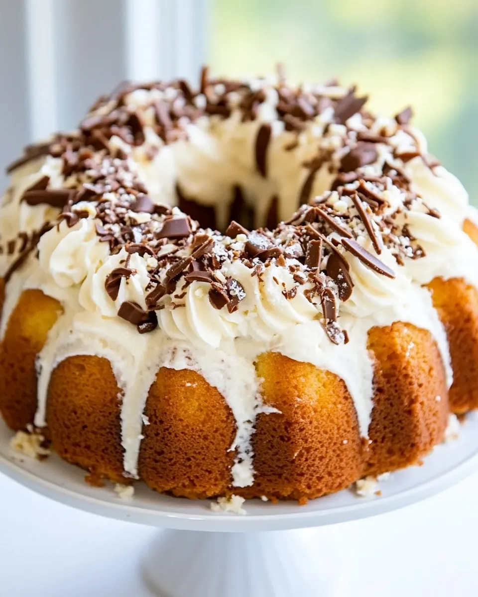 Homemade Italian Cream Bundt Cake photo
