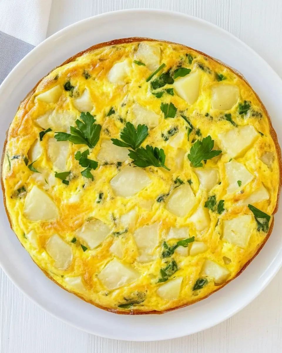 Easy Italian Potato Frittata recipe photo