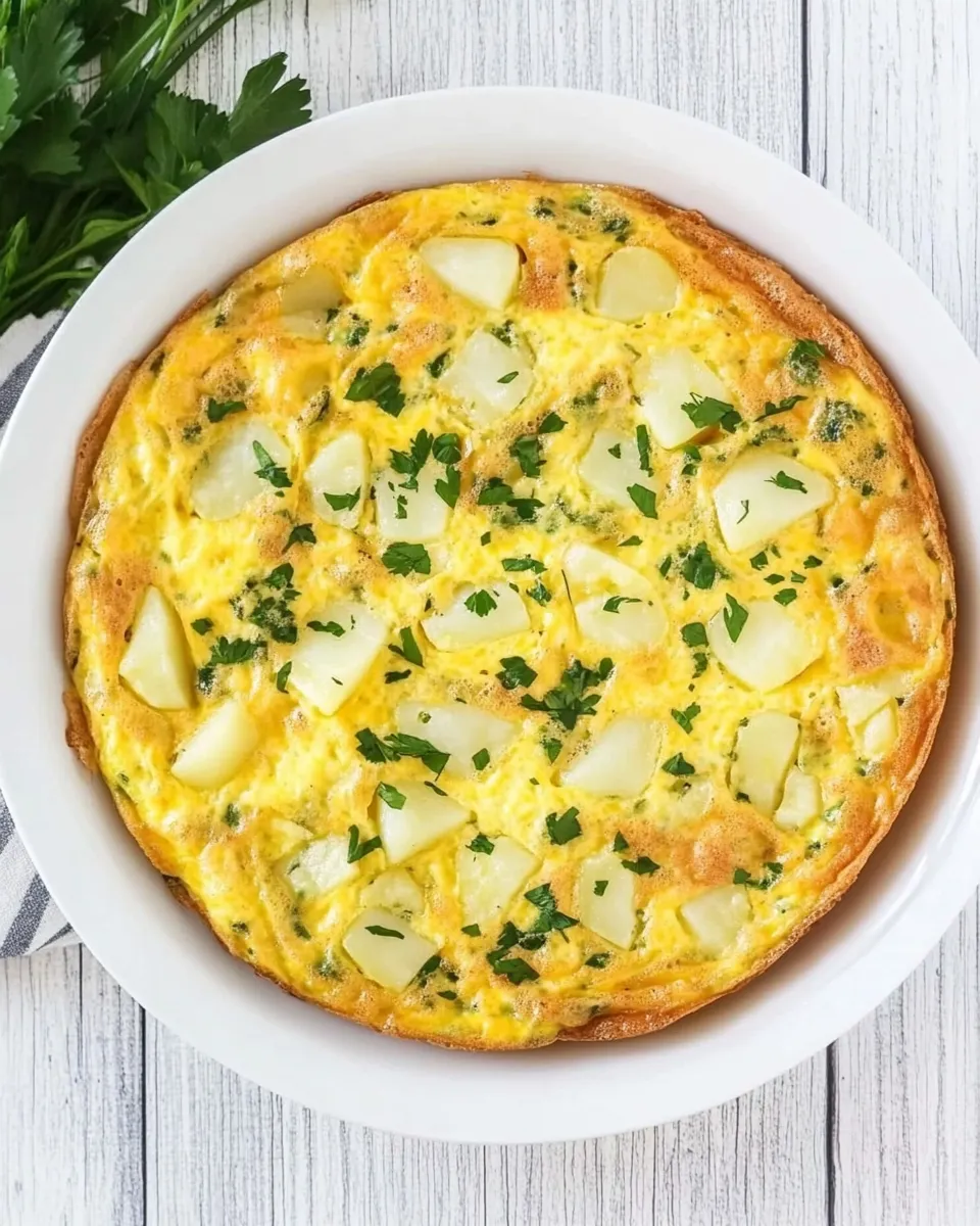Delicious Italian Potato Frittata shot