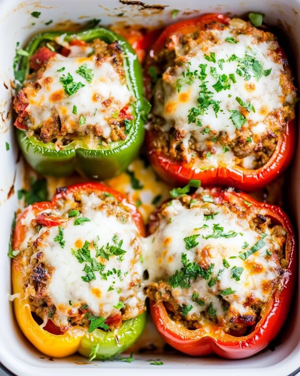 Homemade Italian Sausage Stuffed Peppers photo