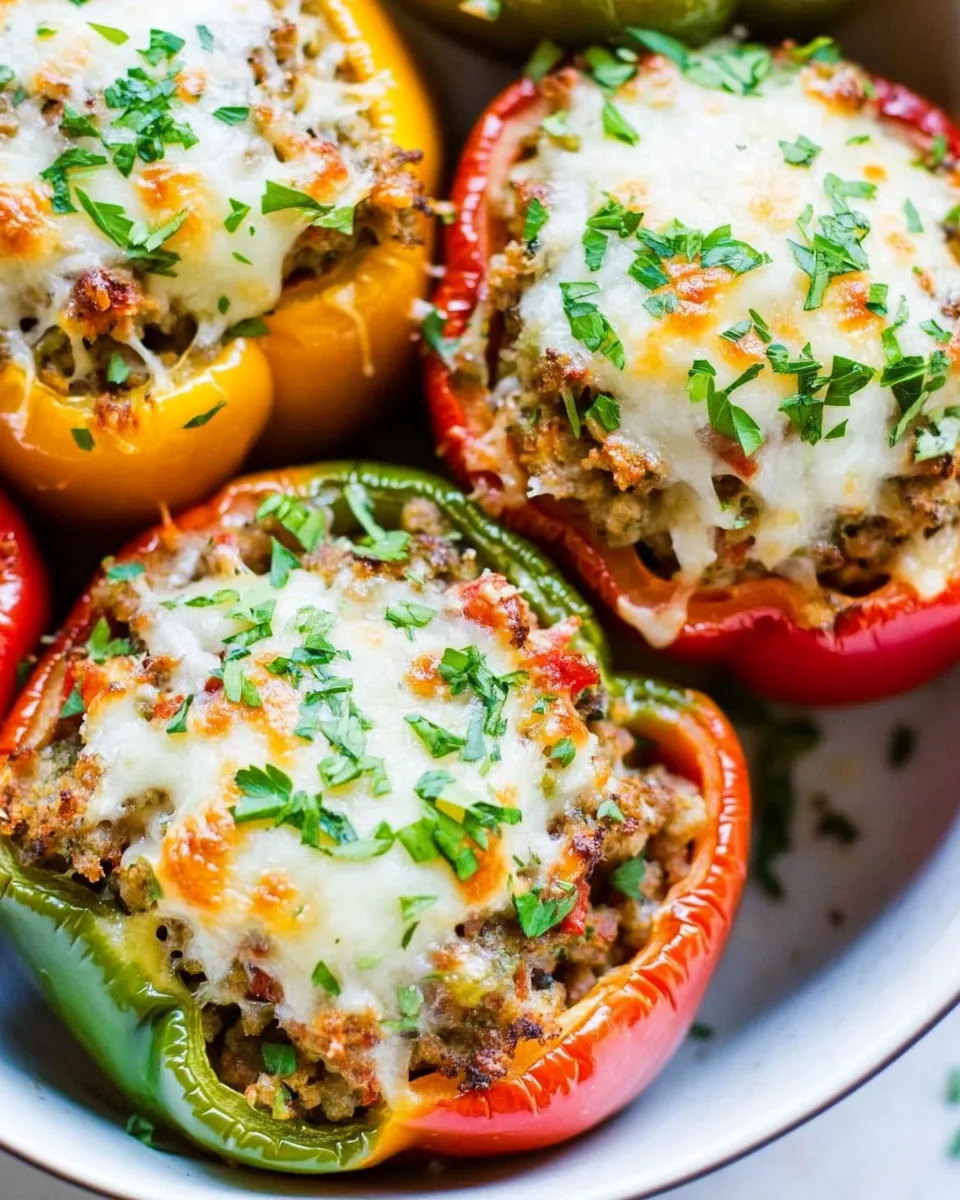 Easy Italian Sausage Stuffed Peppers recipe photo