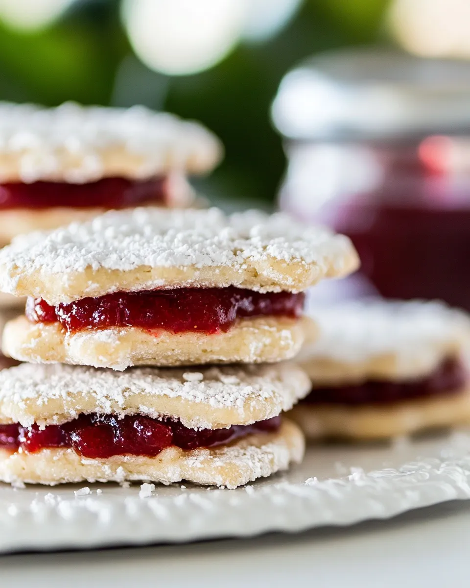 Delicious Jam Filled Sandwich Cookies (Zirochki) image