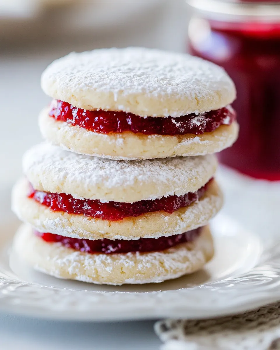 Classic Jam Filled Sandwich Cookies (Zirochki) recipe photo