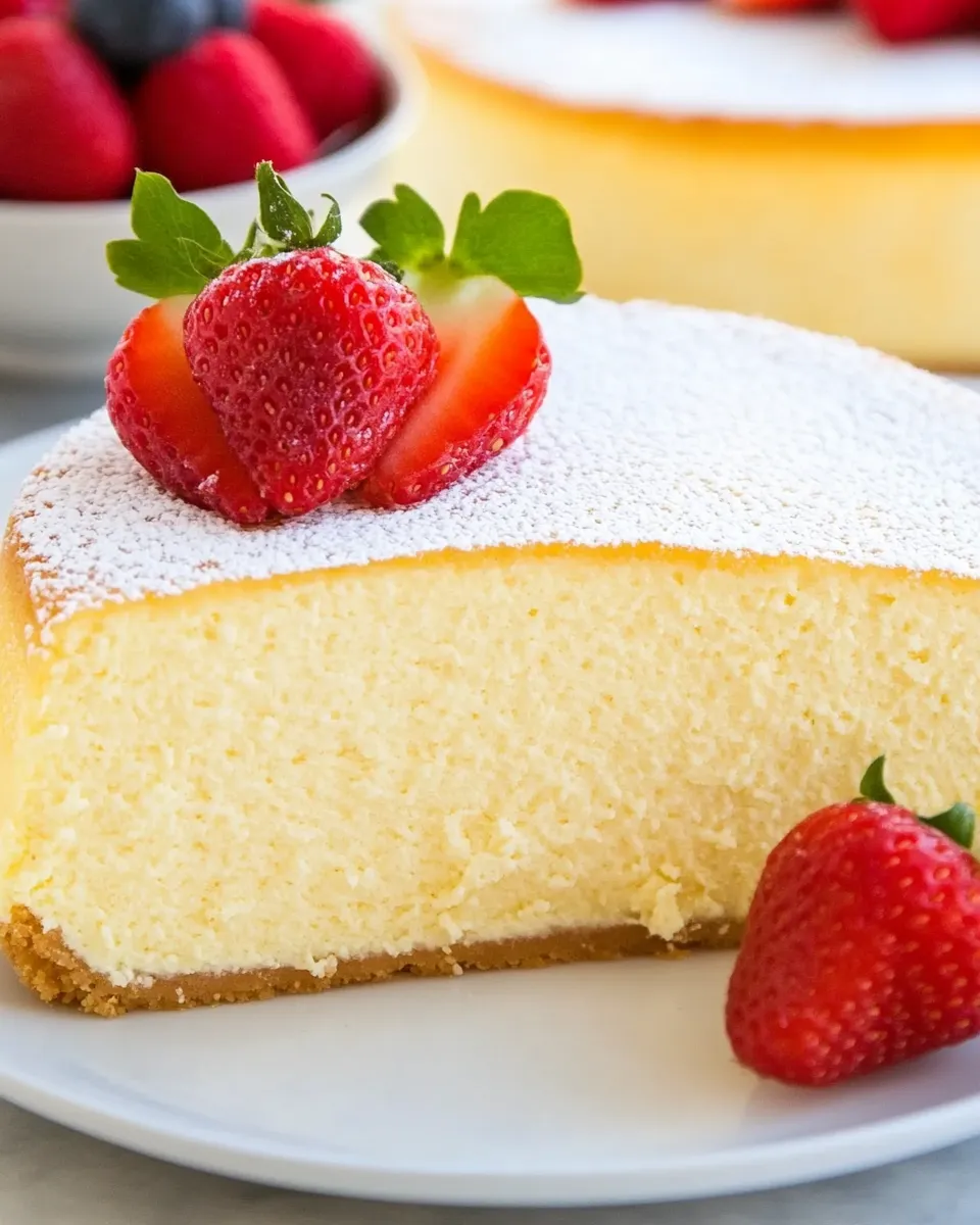 Delicious Japanese Cheesecake shot