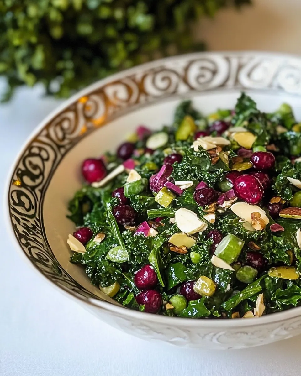 Homemade Kale Berry Salad photo