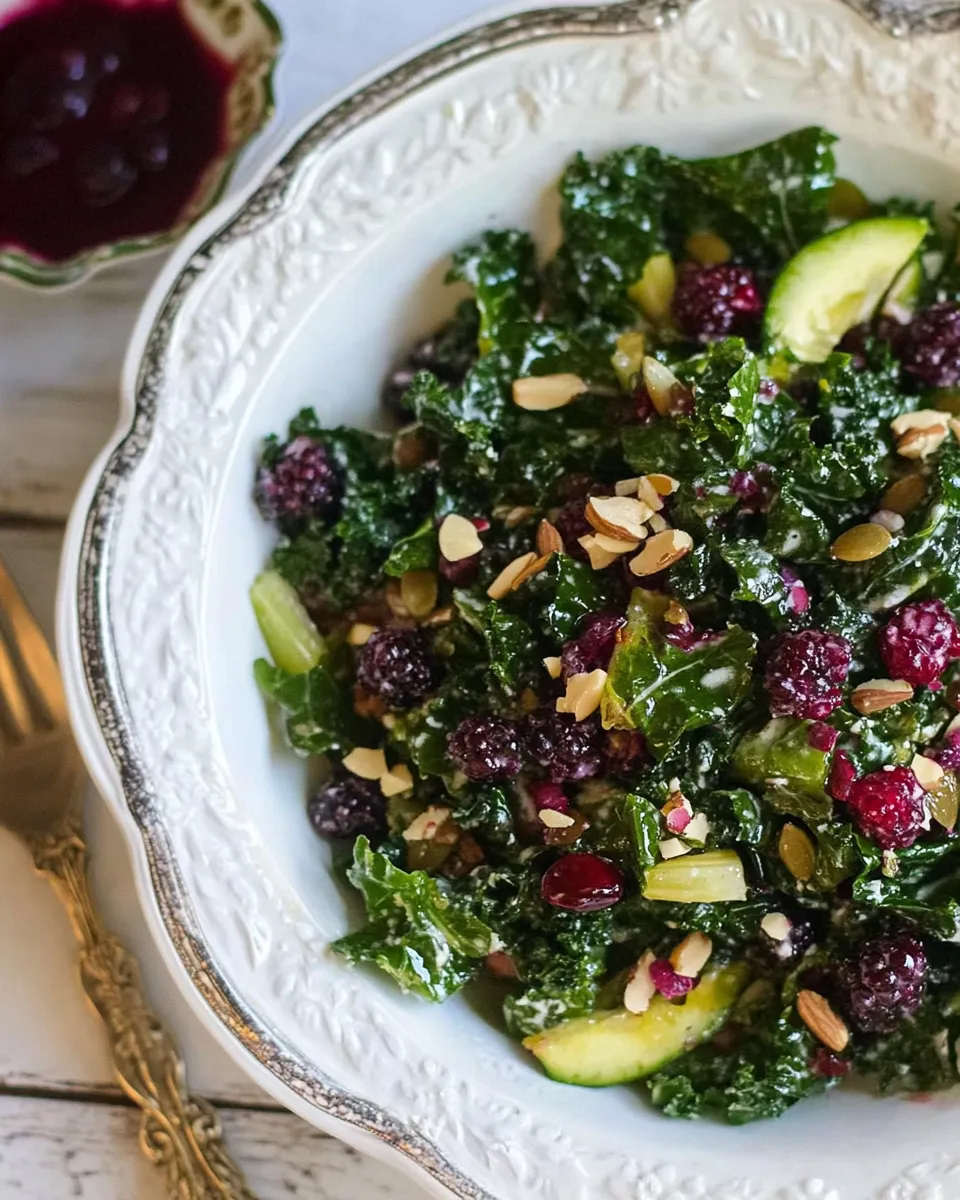 Delicious Kale Berry Salad image
