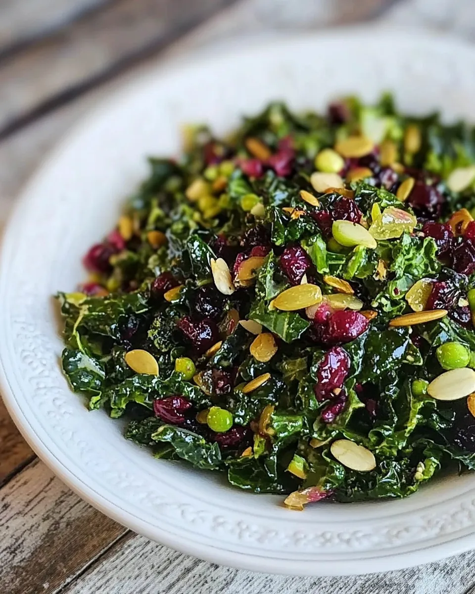 Quick Kale Berry Salad recipe photo