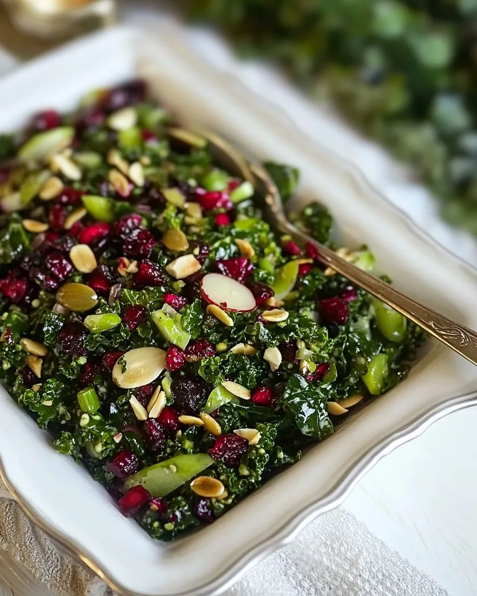 Healthy Kale Berry Salad dish photo