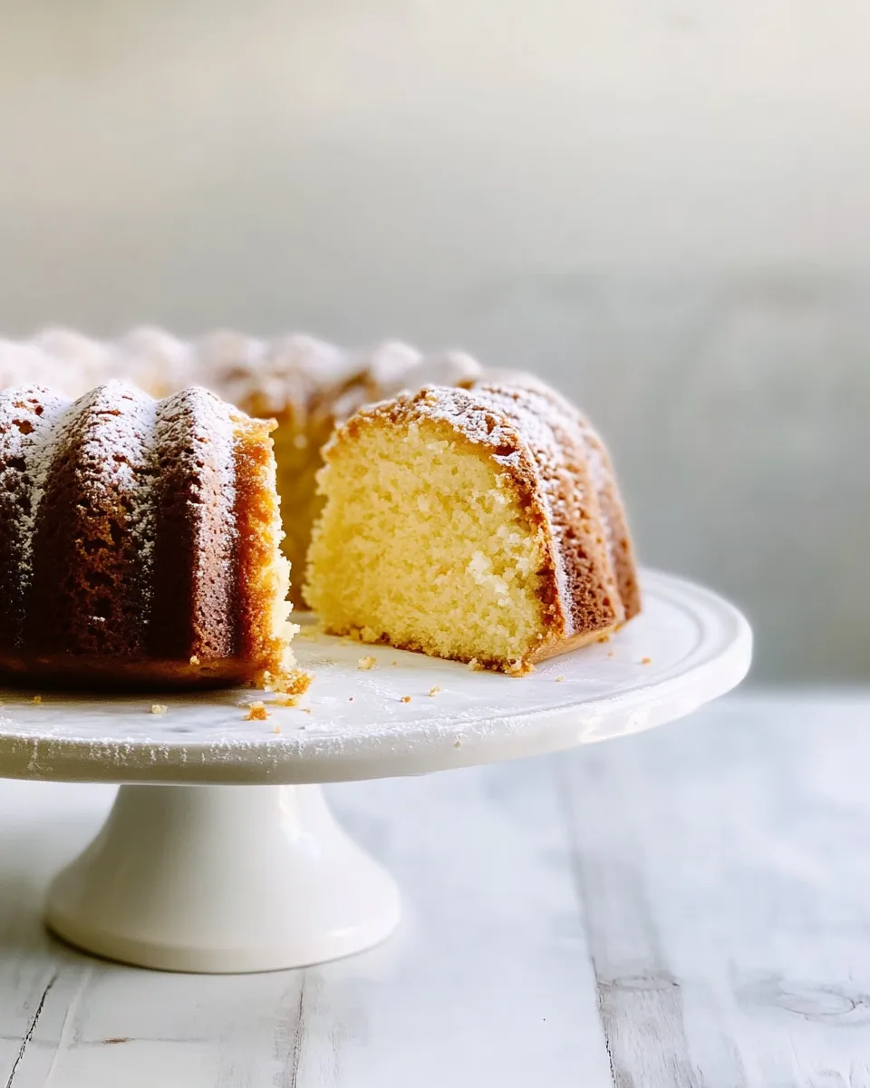 Delicious Kentucky Butter Cake shot