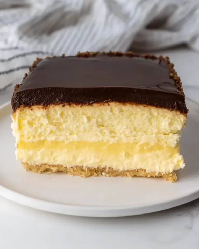 Homemade Keto Boston Cream Pie photo