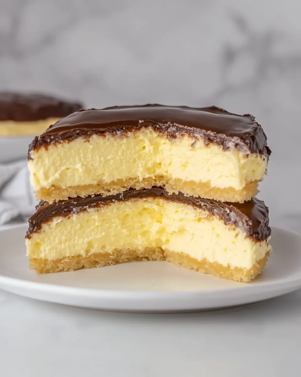 Easy Keto Boston Cream Pie recipe photo