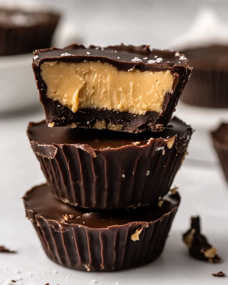 Easy Keto Peanut Butter Cups (like Reese's) image