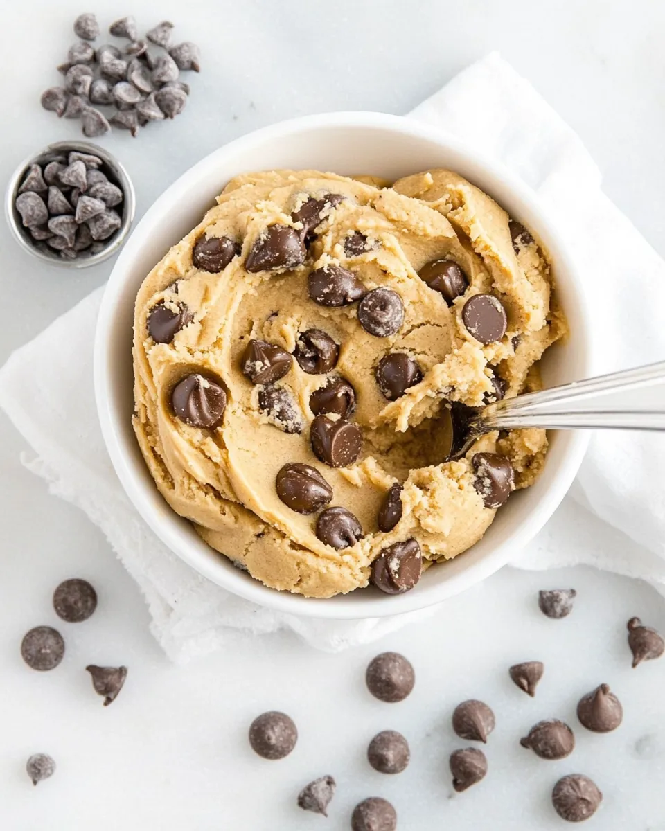 Best Keto Peanut Butter Edible Cookie Dough shot