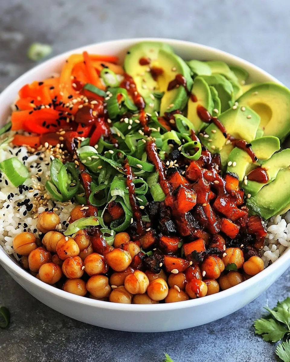 Classic Korean BBQ Chickpea Bowls image