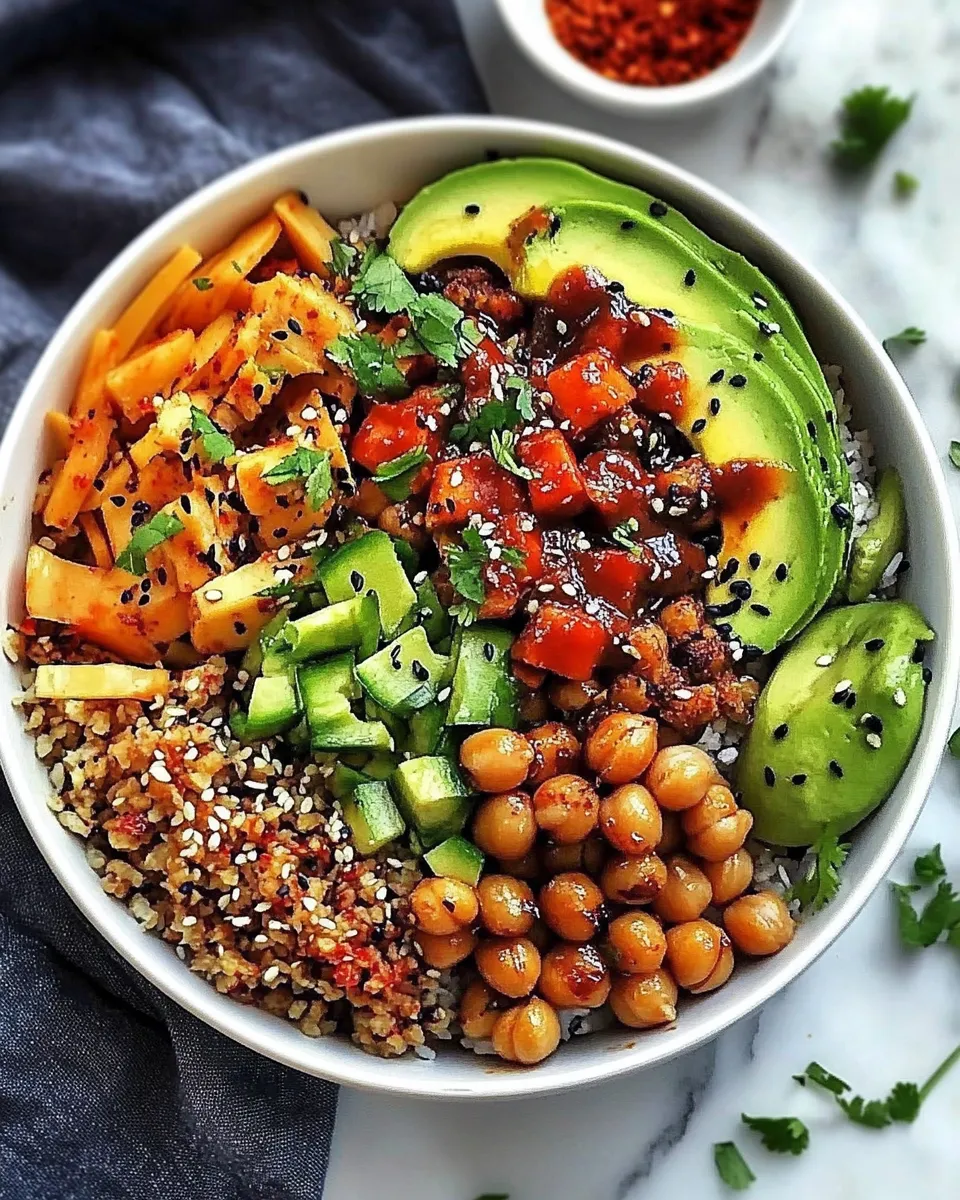 Easy Korean BBQ Chickpea Bowls recipe photo