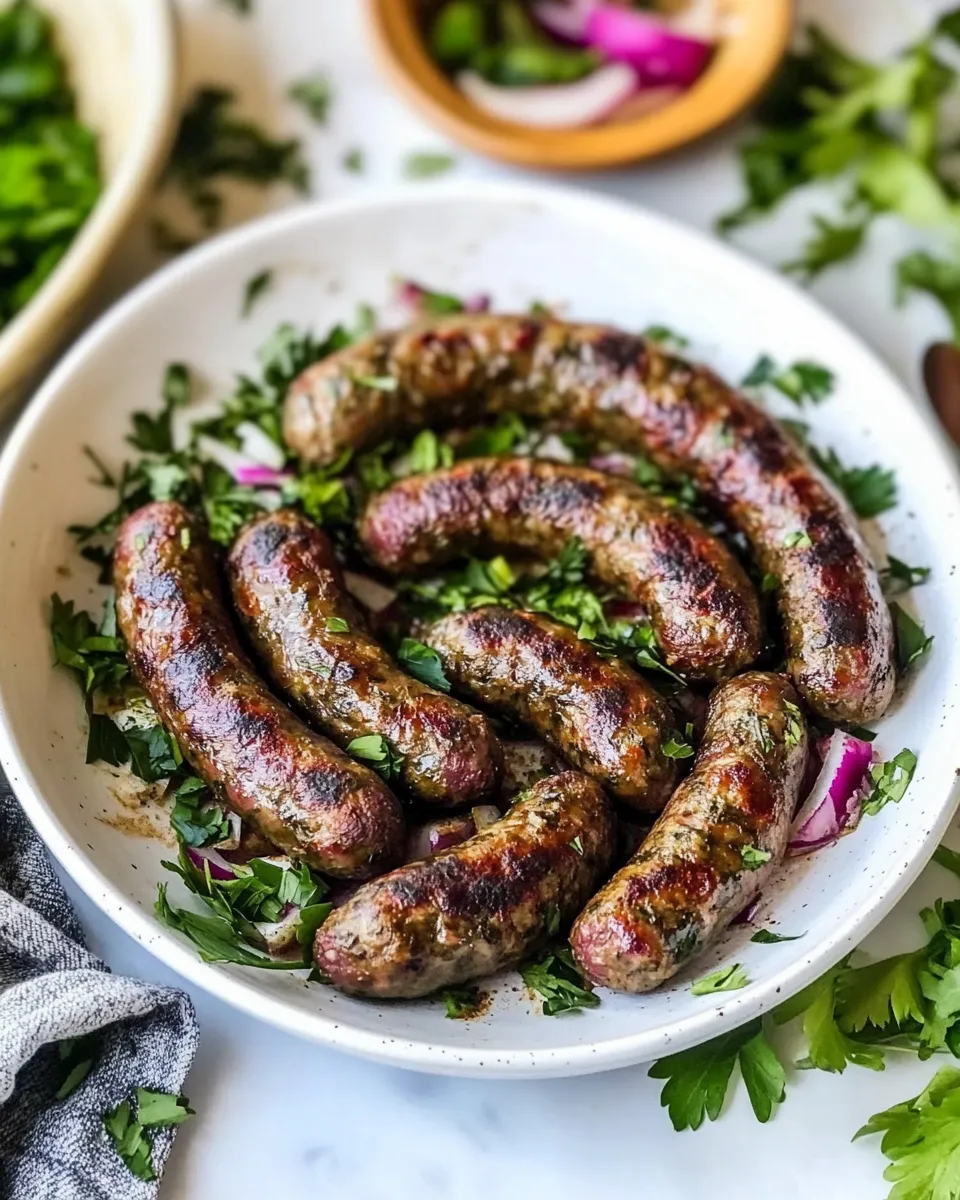 Classic Lamb Sausage dish photo