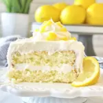 Homemade Lemon Buttermilk Cake with Cream Cheese Frosting photo