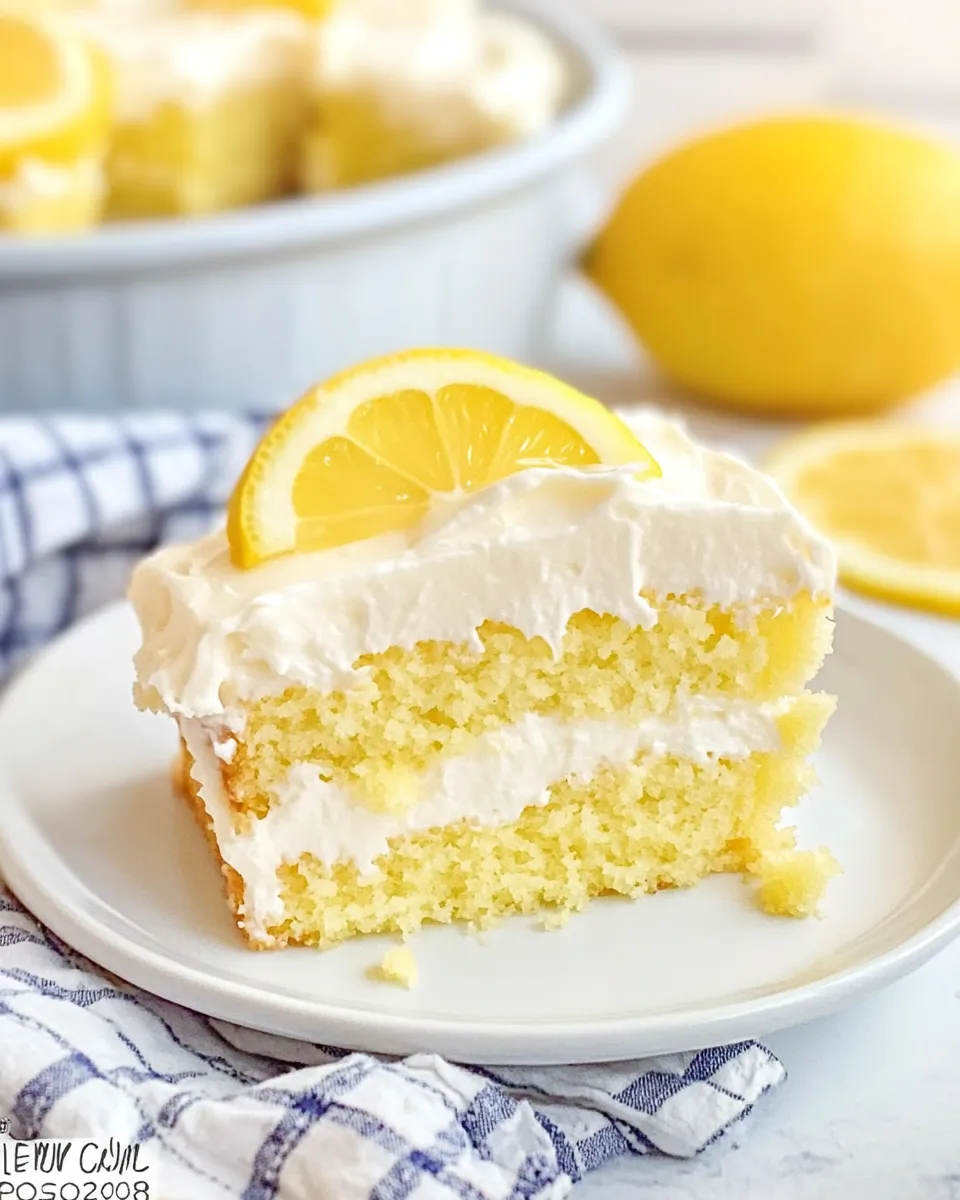 Easy Lemon Buttermilk Cake with Cream Cheese Frosting shot
