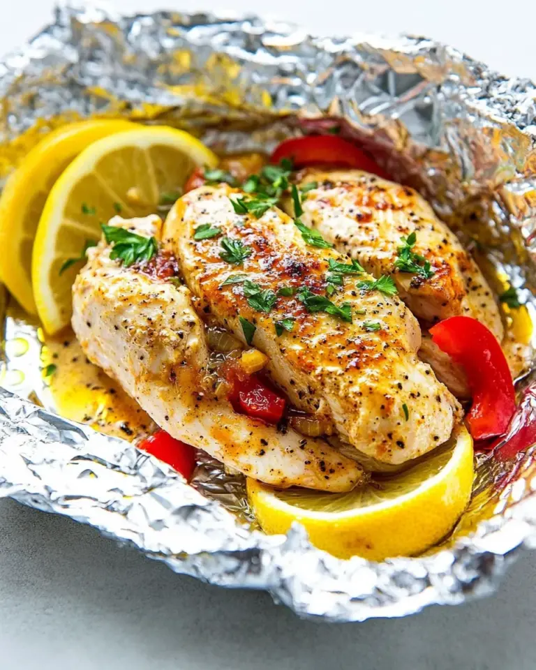Easy Lemon Chicken Foil Packets photo