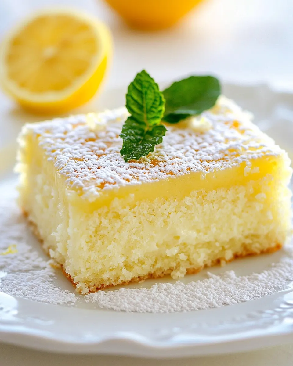 Classic Lemon Magic Cake dish photo
