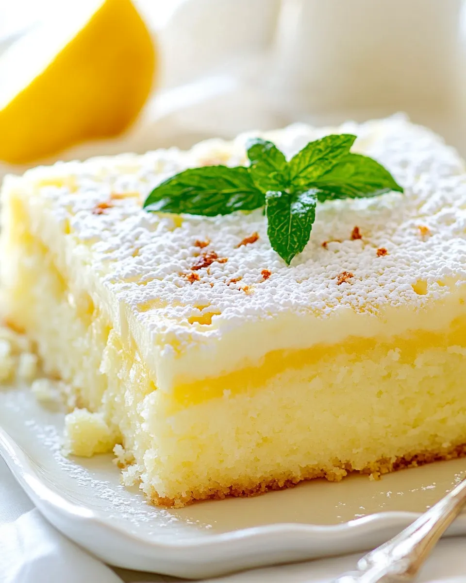 Delicious Lemon Magic Cake picture