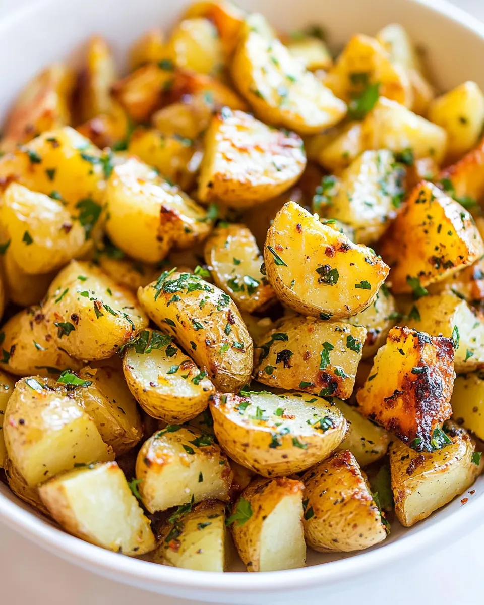 Delicious Lemon Roasted Potatoes shot