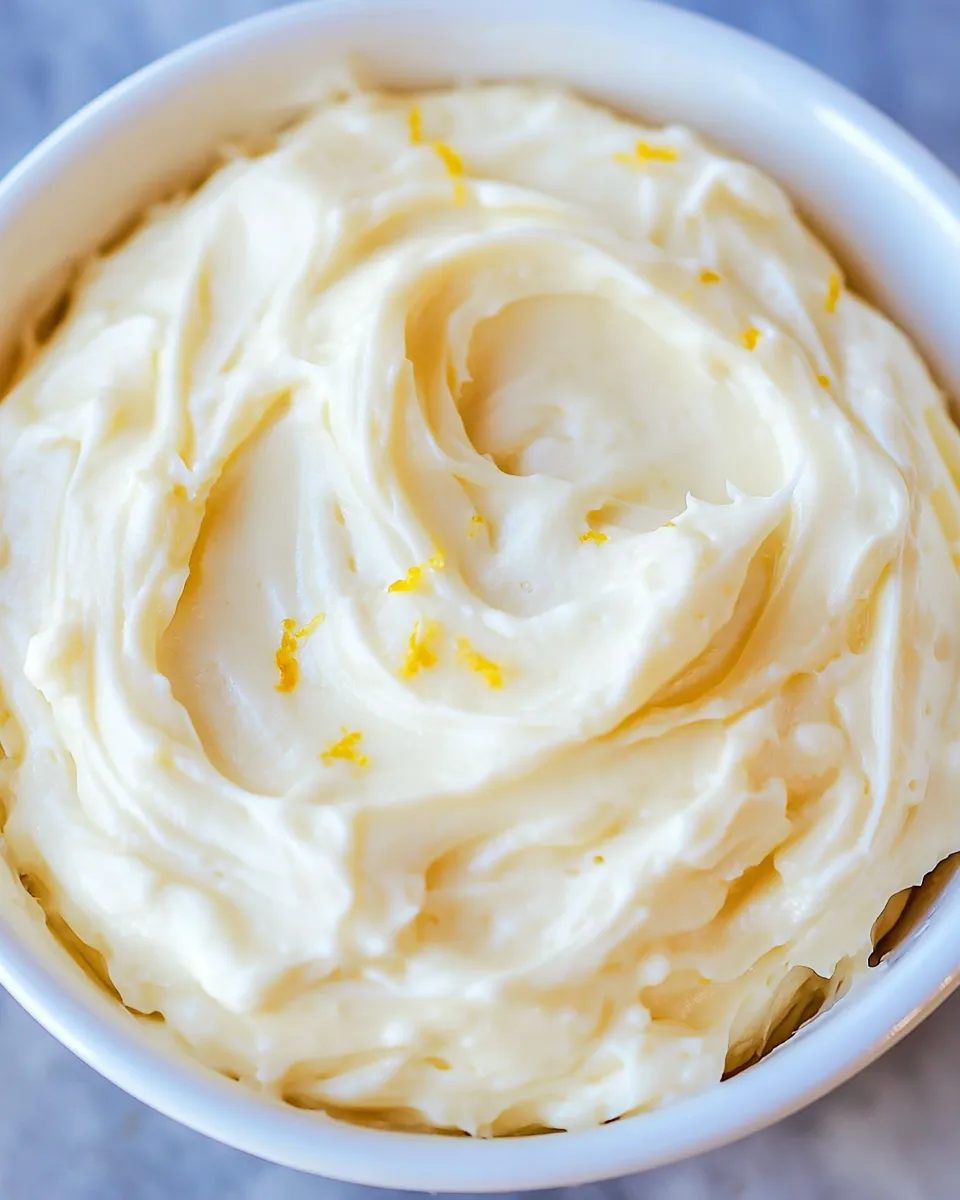 Delicious Lemon Zested Cream Cheese Frosting image