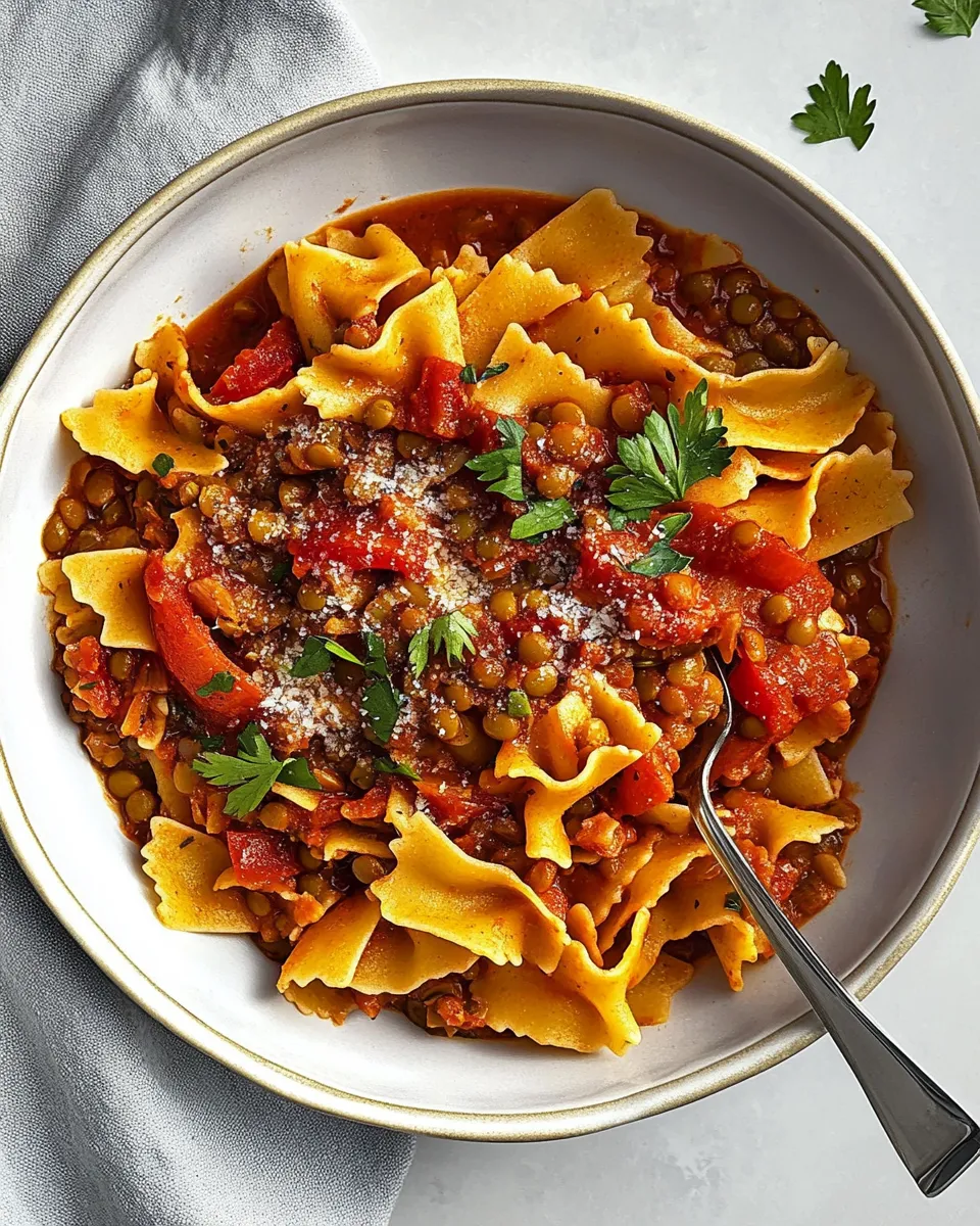 Homemade Lentil Pasta photo
