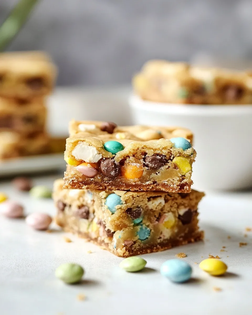 Easy Loaded Candy Cookie Bars recipe photo