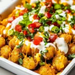 Homemade Loaded Tater Tots (Totchos) recipe photo