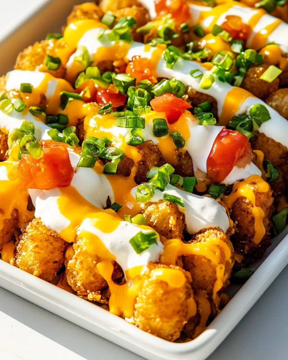 Delicious Loaded Tater Tots (Totchos) image