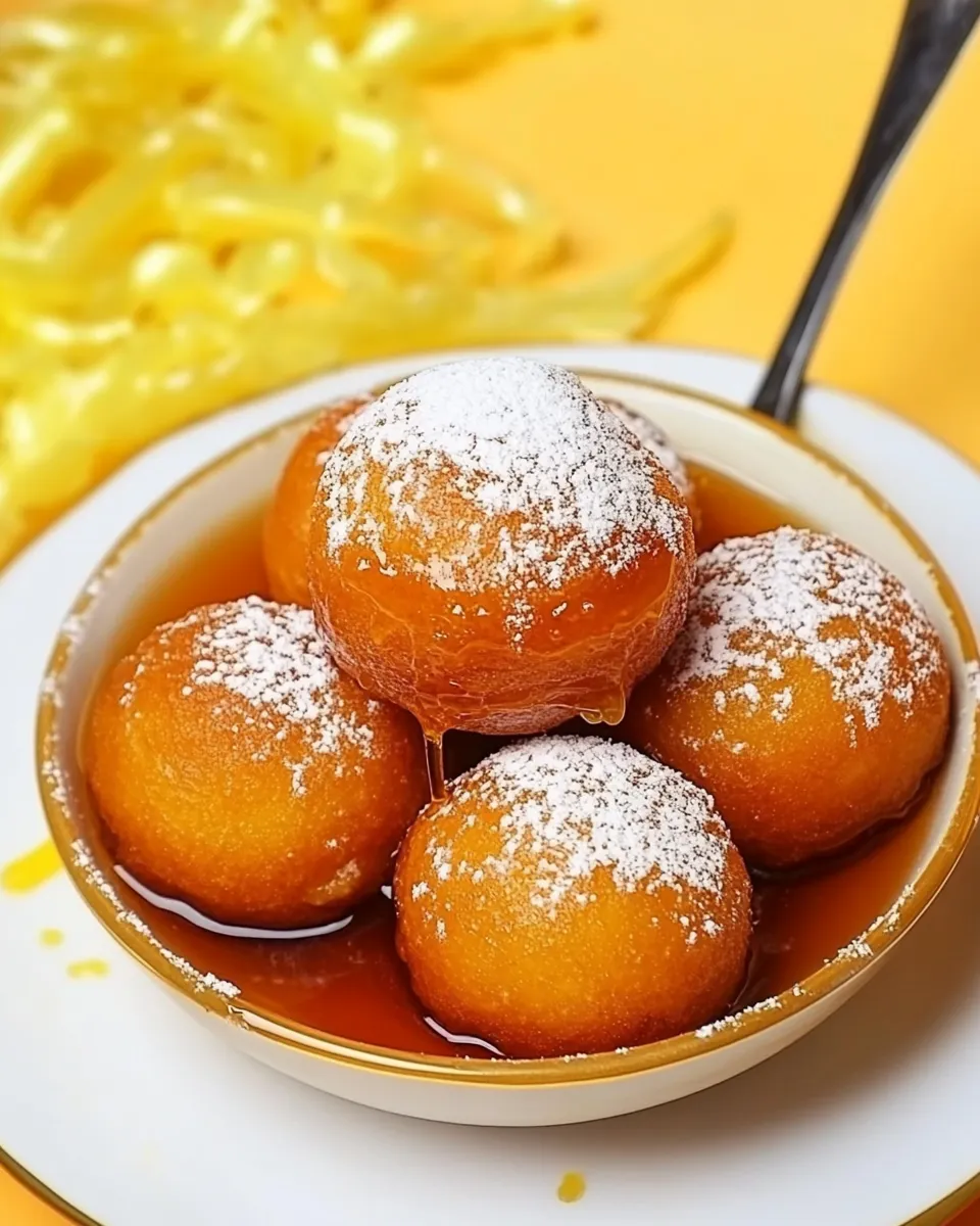 Easy Lokma: Fried Donuts Dipped in Syrup recipe image