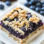 Homemade Low-Carb Blueberry Crumb Bars photo