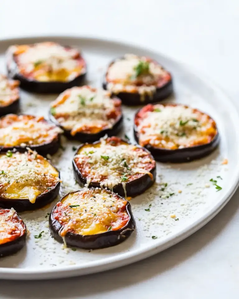 Homemade Low-Carb Eggplant Pizza Bites photo