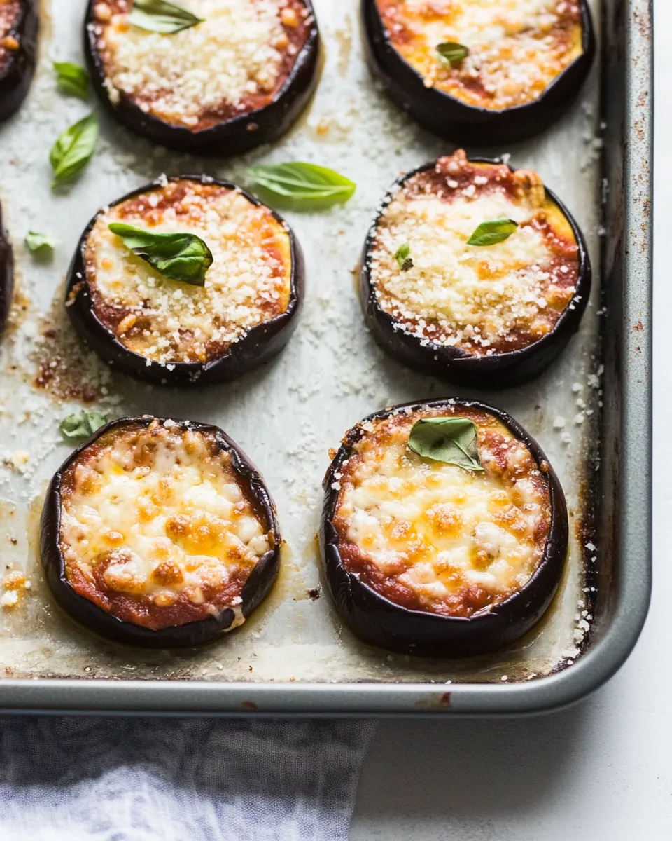 Classic Low-Carb Eggplant Pizza Bites image