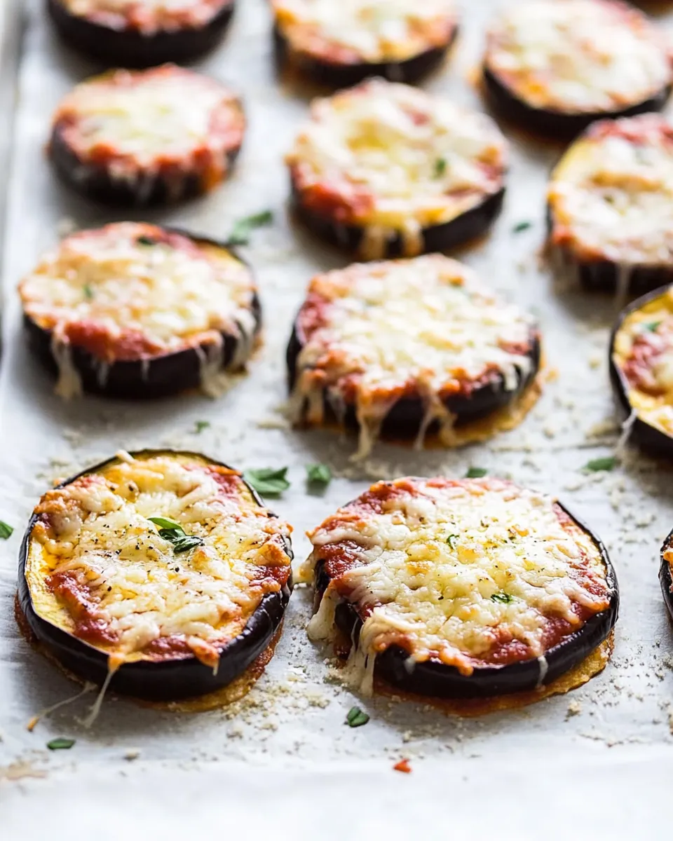 Easy Low-Carb Eggplant Pizza Bites recipe photo