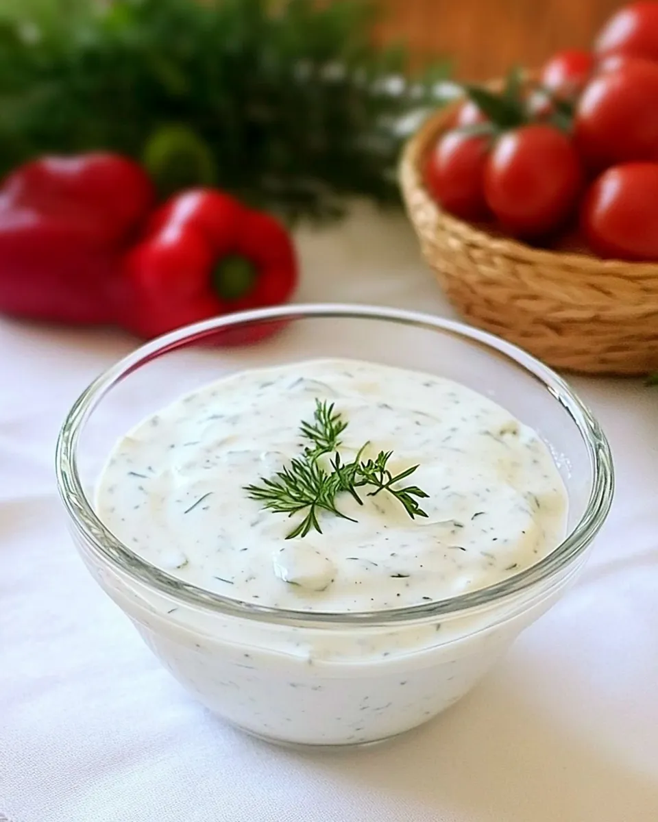 Delicious Low-fat Buttermilk Ranch Dressing shot