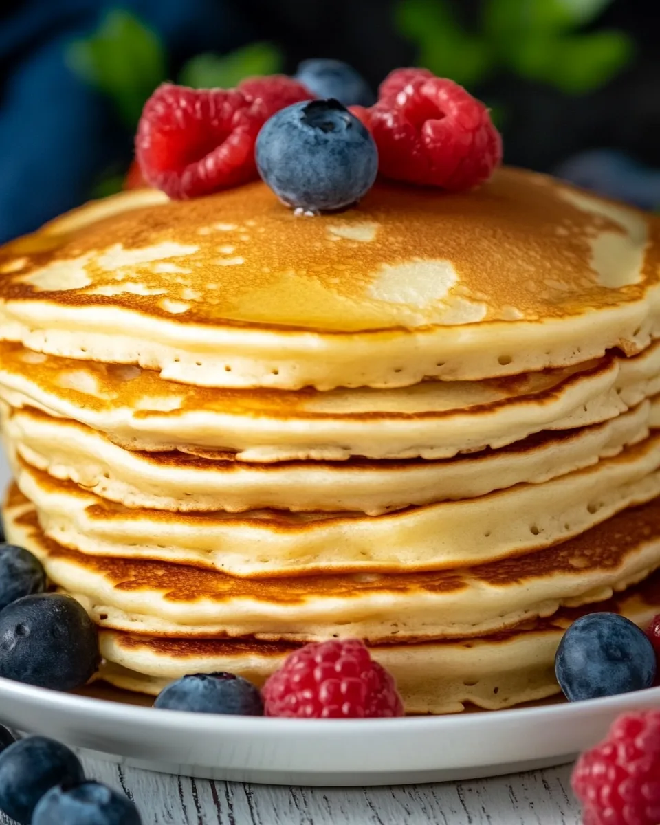 Delicious Low Calorie Pancakes shot