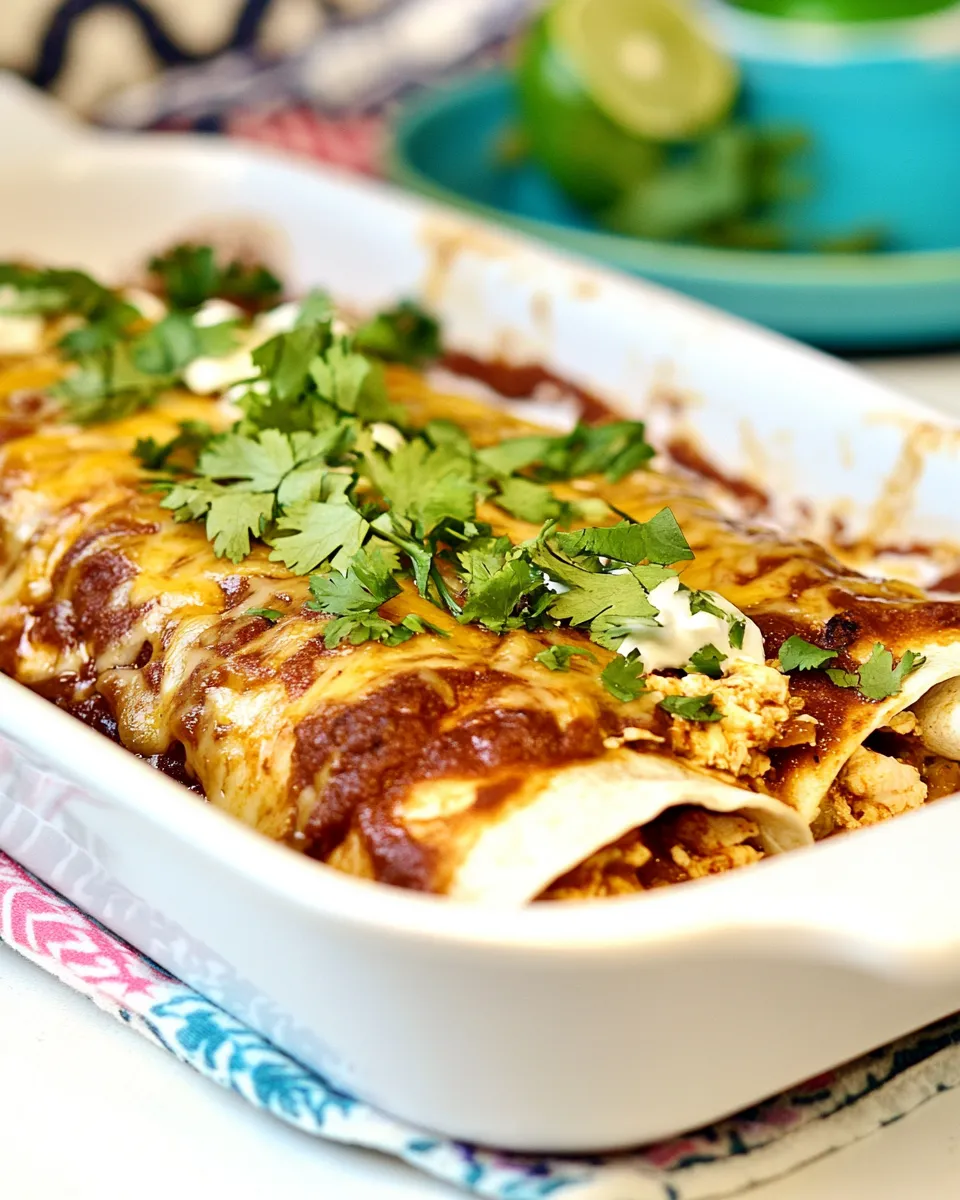 Homemade Low Carb Enchiladas Cheesy Chicken Filling photo