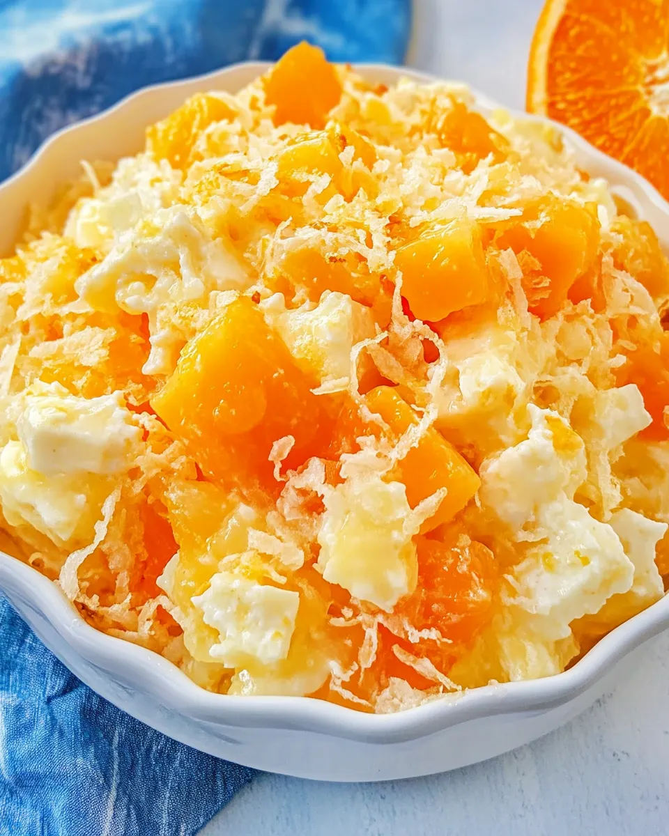 Delicious Lubys Ambrosia Salad (Easy Copycat Recipe) image