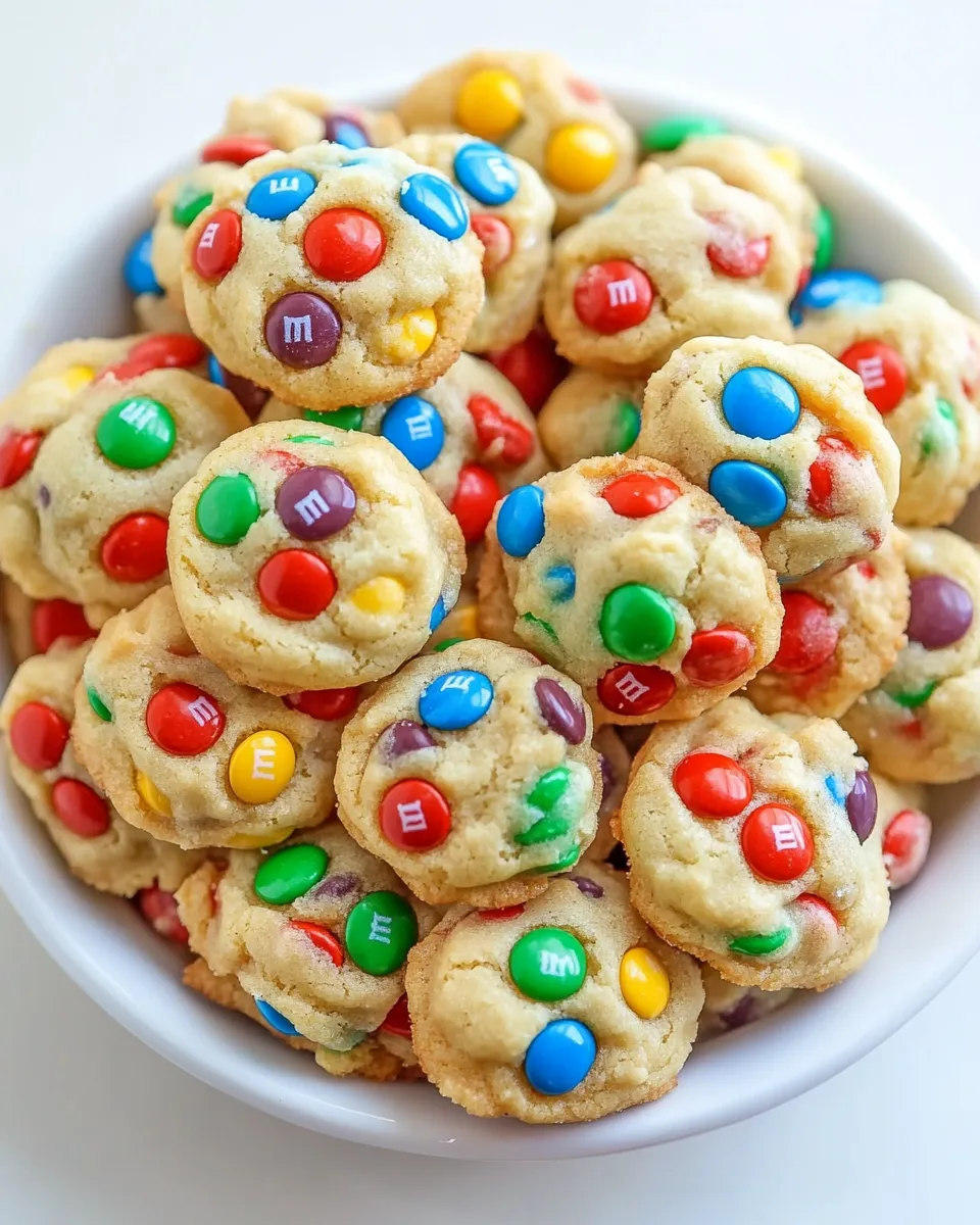Homemade M&M Cookie Bites photo