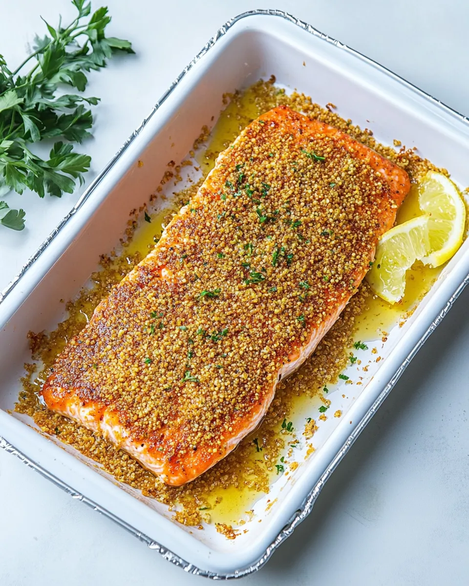 Tasty Maple Dijon Baked Salmon recipe photo