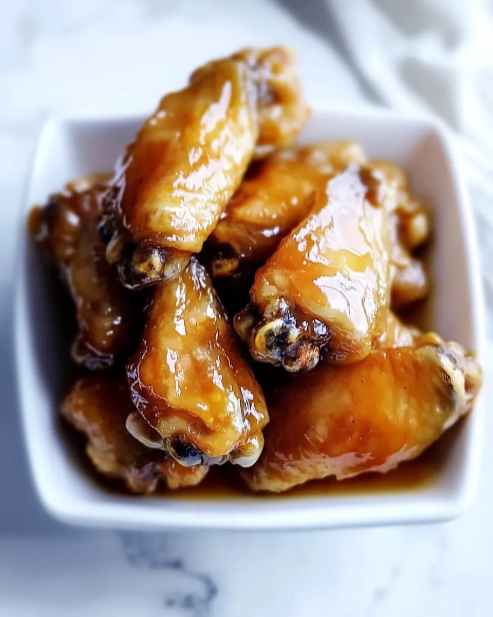 Homemade Maple Glazed Chicken Wings Recipe photo